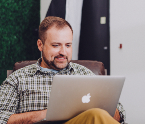 Man on computer